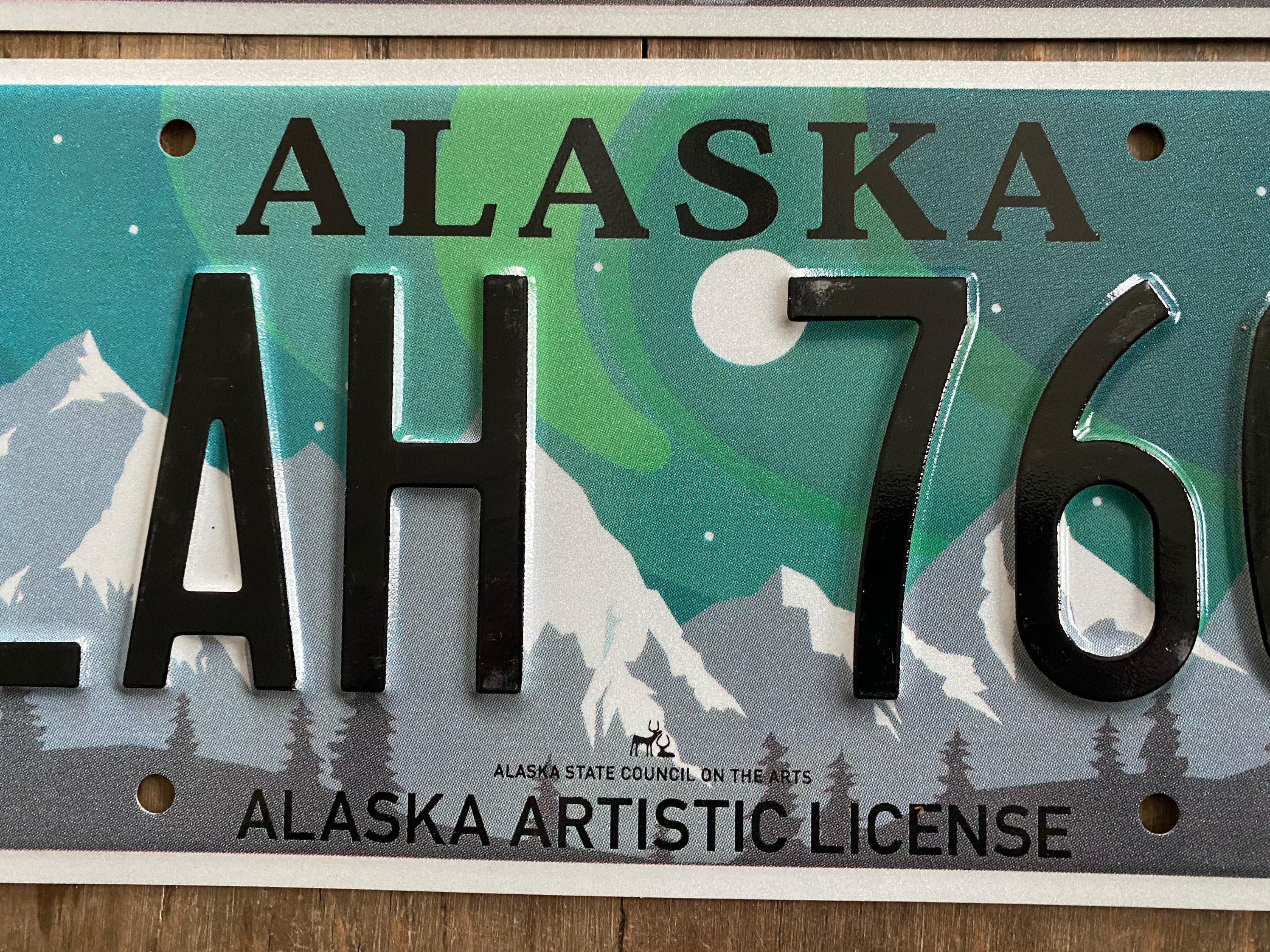 Pair of Alaska Artistic License Plate LAH 760 Collectible Etsy