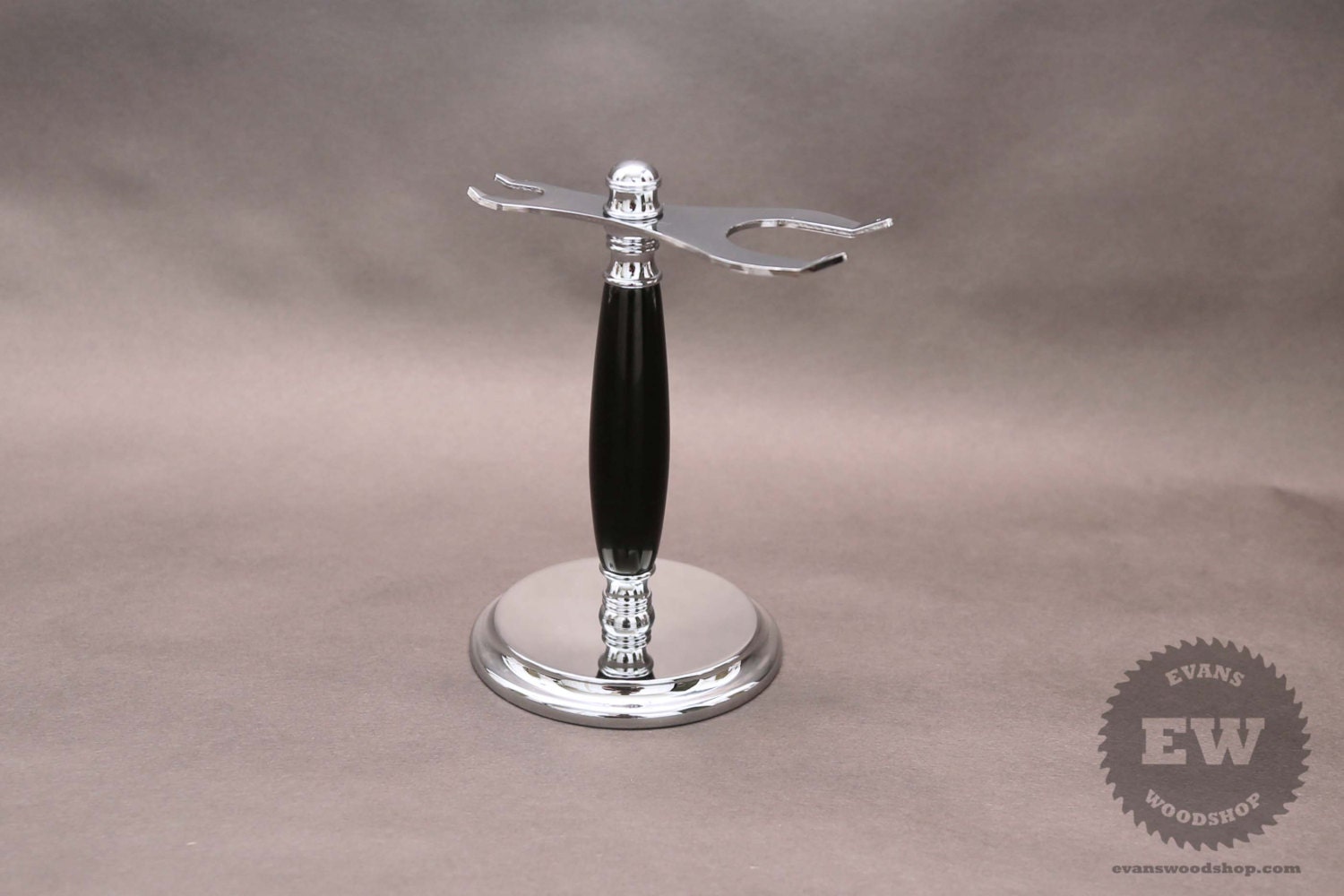 Handmade Shaving Stand - Black Ebony - Safety Razor Stand and Shaving ...