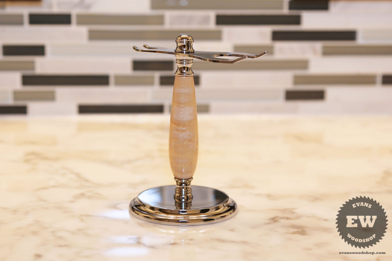 Handmade Shaving Stand Birdseye Maple Wood Safety Razor - Etsy