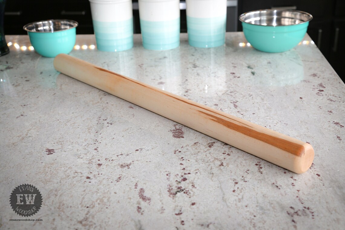 Pasta Rolling Pin Extra Long Hard Maple Wood Pin Handmade Etsy Denmark