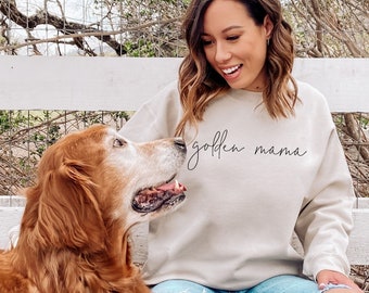 Golden Mama Sweatshirt, Golden Retriever Mom Sweatshirt, Golden Momma Shirt, Dog Mom, Golden Retriever Gifts, Dog Mama Sweatshirt