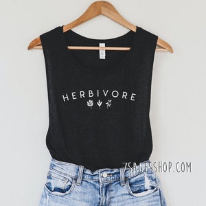 Herbivore Tank Top - Vegan Shirt - Vegan Tank Top - Herbivore Shirt - Vegetarian Shirt - Vegan