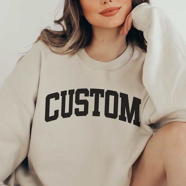 Custom Sweatshirt Font Etsy