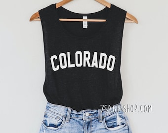 Colorado Tank Top, Colorado Muscle Tank Top, Colorado Gift, Soft Tank Top