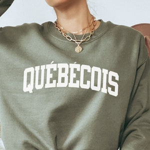 Quebec Sweatshirt, Quebecois Sweater, Canada Sweatshirt, Canada Shirts, Canada Sweater, Soft Unisex Crewneck Sweatshirt