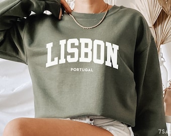 Lisbon Portugal Sweatshirt, Portugal Sweater, Lisbon Shirt, Portugal Souvenir Gift, Europe Travel, Unisex Crewneck Sweater, Portugal Trip