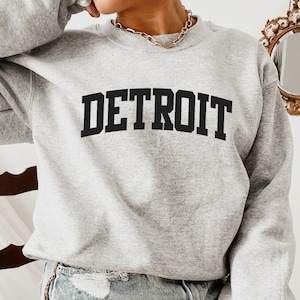 Detroit Sweatshirt, Michigan Sweatshirt, Detroit Shirts, Detroit TShirts, Michigan Sweater, Detroit Sweater