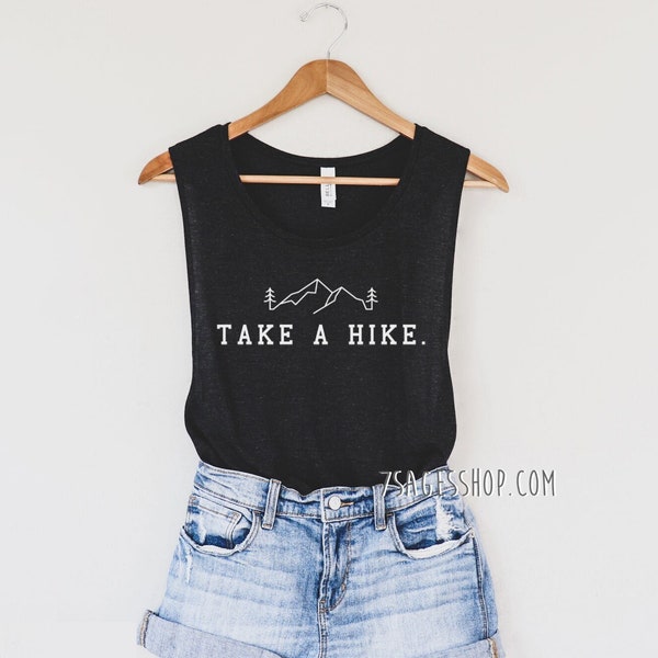 Hiking Tank Top, Take a Hike Muscle Tank Top, Hiking Shirt, Camping Tank Top, Nature Lover Tank Top, Adventure Awaits, Adventure Tank Top