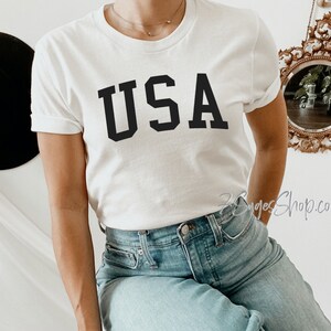USA T-Shirt, July 4th Shirt, USA Shirt, Fourth of July Soft T Shirt