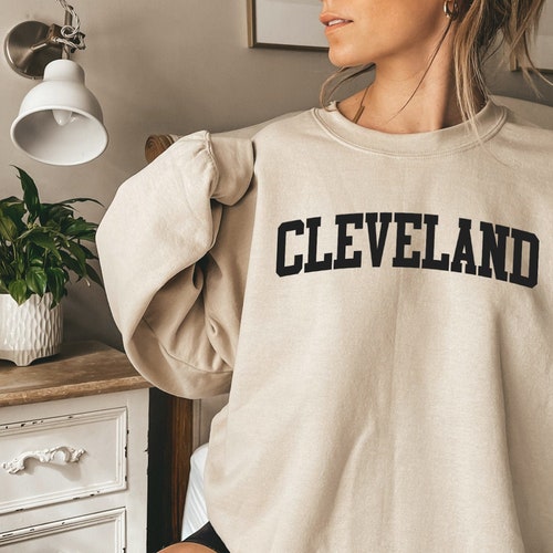 Cleveland Embroidered Crewneck Cleveland Ohio Sweatshirt - Etsy