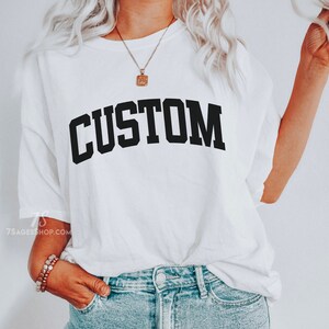 Custom Shirt | Personalized Tshirt | Personalized College Shirt | Customized Gift