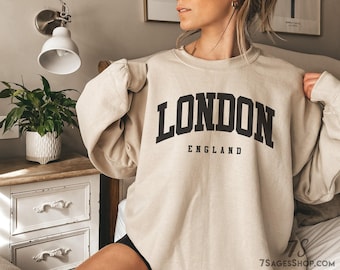 London Sweatshirt, England Sweatshirt, Ästhetik, London Geschenke, London Pullover, UK Sweatshirt