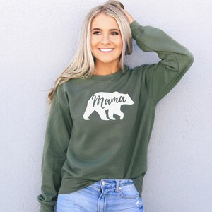 Mama Bear Sweatshirt - Mother's Day Gift From Daughter, Son - Mama Bear Sweater - Mama Bear Shirt image 2