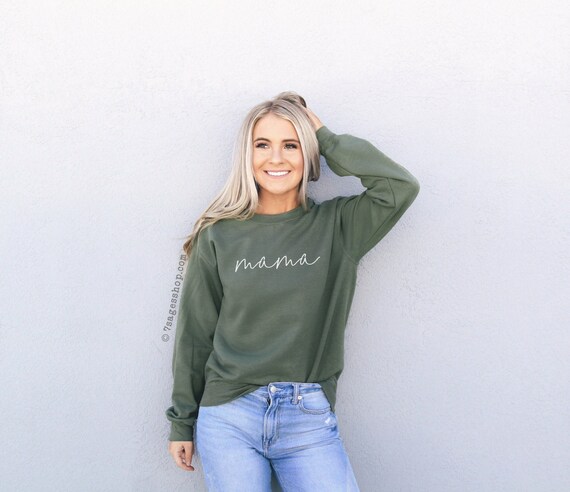 Sweat shirt maman future maman cadeau d anniversaire de maman cadeau pour une nouvelle maman pull a col rond Etsy France