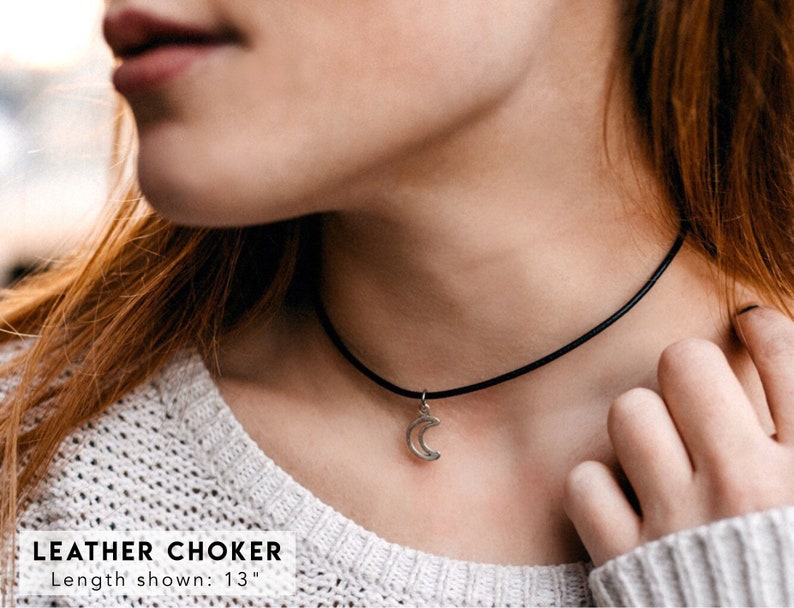 Boho Charm Choker Necklace Leather Choker Suede Choker Elephant Choker Hamsa Choker Black Choker 90s Choker Leather 13-15"