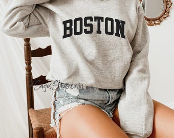 Boston Sweatshirt - Boston Massachusetts Sweatshirt - Massachusetts Sweatshirt