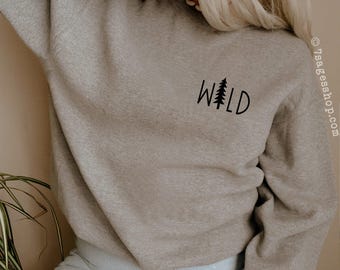 Sweat-shirt sauvage, Sweat-shirt de camping, Activités de plein air, Aventure, Randonnée, Pull d'aventure