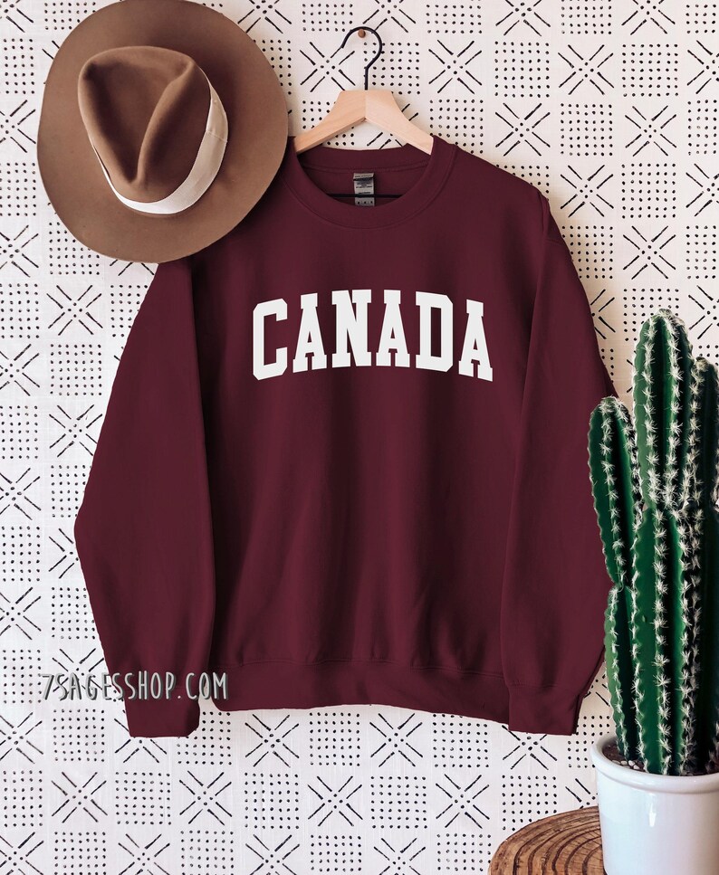 Moletom Canadá, Camisas Canadá, Suéter Canadá, Moletom com gola redonda imagem 2