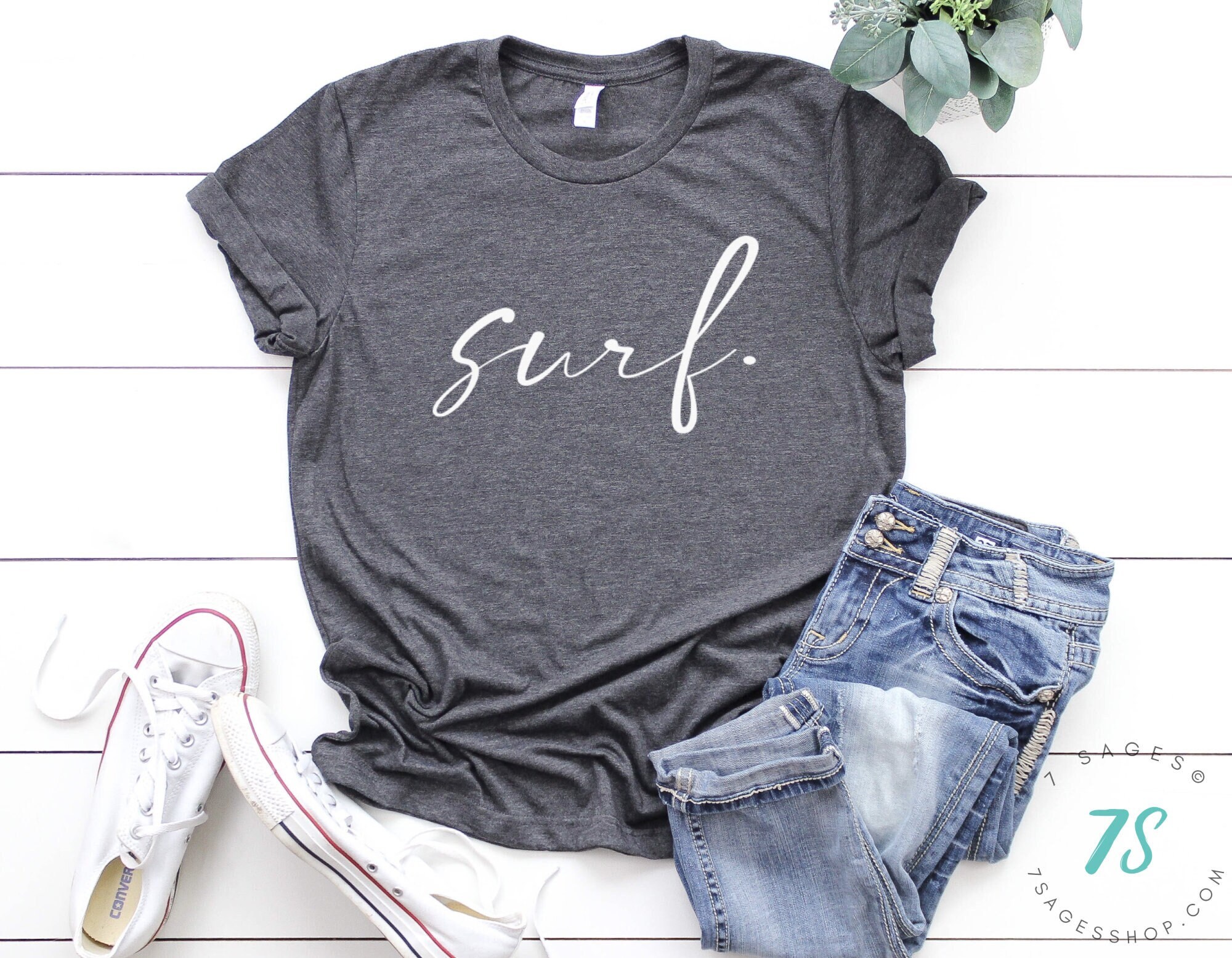 Surf Shirt, Surfer Shirt, Surfer Gifts, Beach Tshirt, Surfing, Ocean Apparel, Beachwear, Soft Crewneck Tee