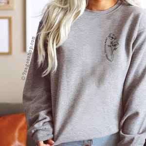 Grow Positive Thoughts Sweatshirt - Positive Shirts - Positive Sweatshirts - Positive Quotes Sweaters image 2