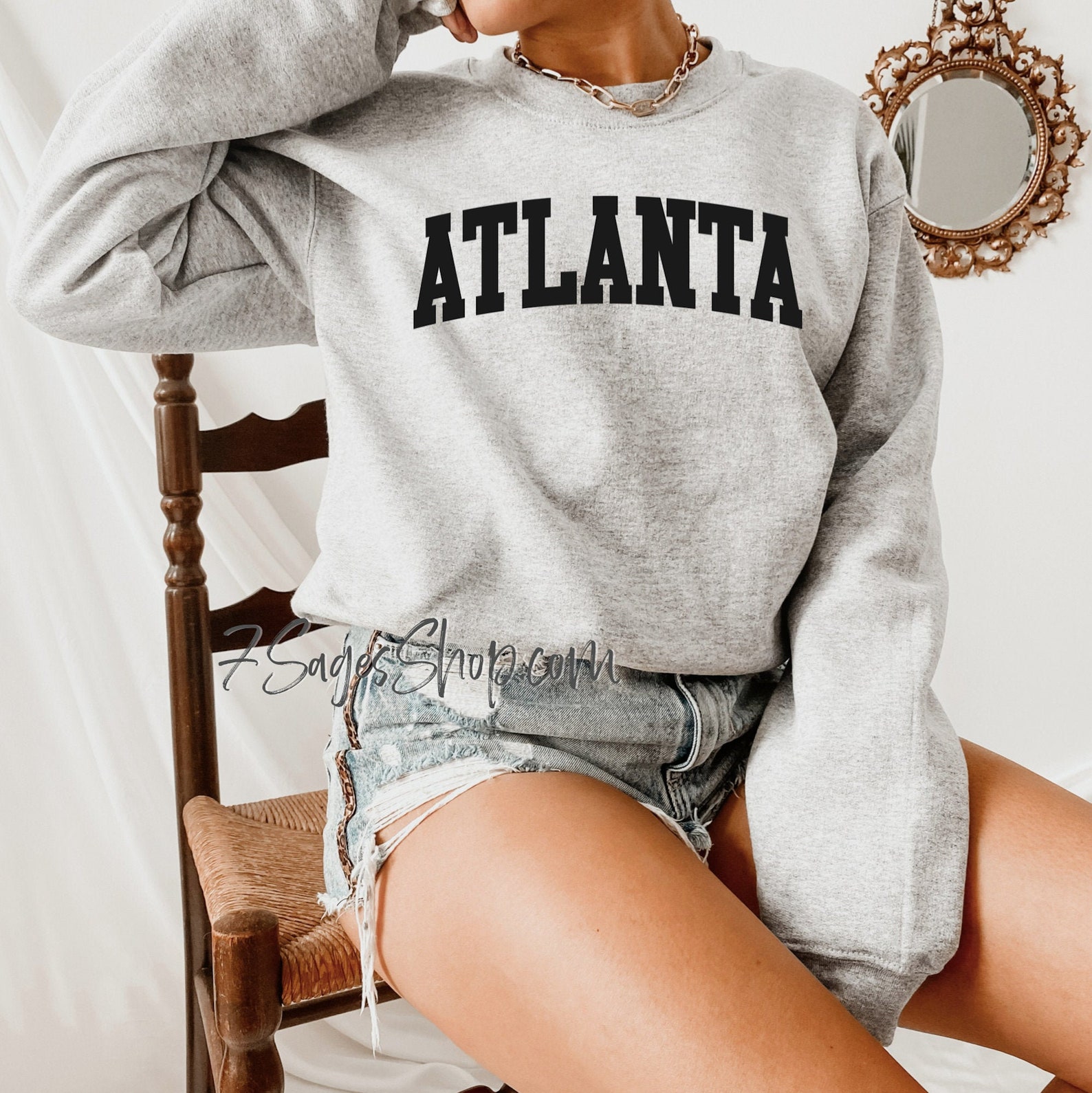 Atlanta Georgia Three Stripe Vintage Weathered Jamaica