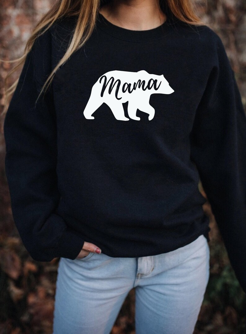 Mama Bear Sweatshirt - Mother's Day Gift From Daughter, Son - Mama Bear Sweater - Mama Bear Shirt image 3