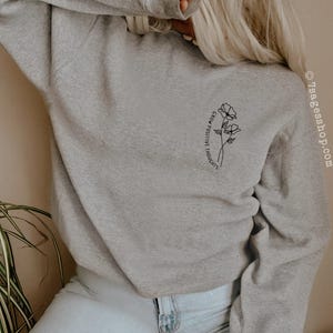 Grow Positive Thoughts Sweatshirt - Positive Shirts - Positive Sweatshirts - Positive Quotes Sweaters image 1
