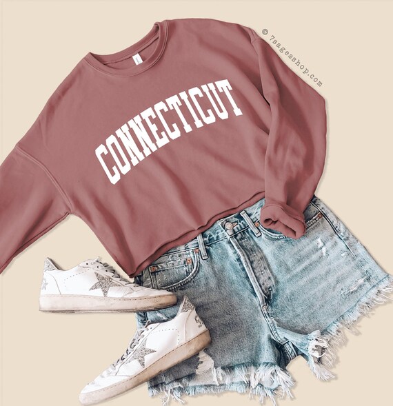 Buy Connecticut Cropped Sweatshirt Connecticut Sweatshirt