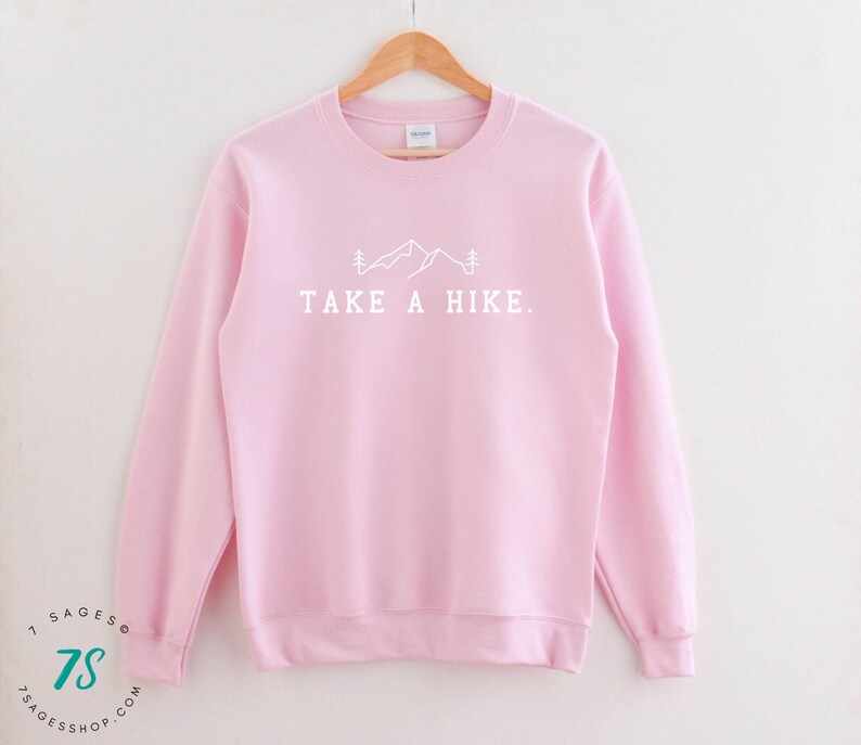 Take A Hike Sweatshirt, Outdoorsy Sweatshirt, Hiking Gift, Adventure Sweater, Camping Sweat shirt, Unisex Sizing Crewneck image 5