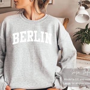 Berlin Sweatshirt, Germany Sweatshirt, Berlin Shirt Souvenir, Berlin Gift, Germany Souvenir, Berlin Crewneck Sweater image 1