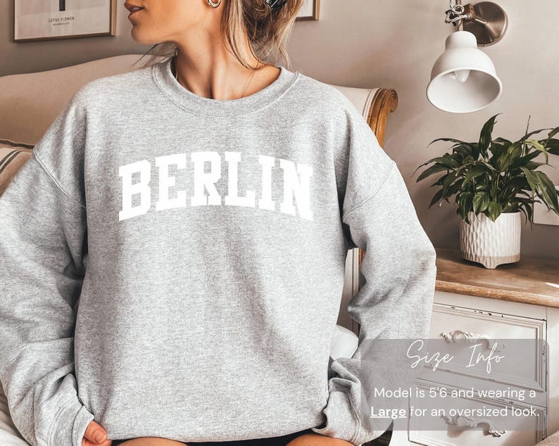 Berlin Sweatshirt, Germany Sweatshirt, Berlin Shirt Souvenir, Berlin Gift, Germany Souvenir, Berlin Crewneck Sweater image 1