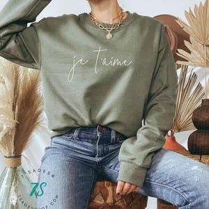 French Sweatshirt, Je Taime Sweater, Paris Sweatshirt, Paris France Gift Souvenir, French Shirt, French Crewneck Sweatshirt, Je T'aime
