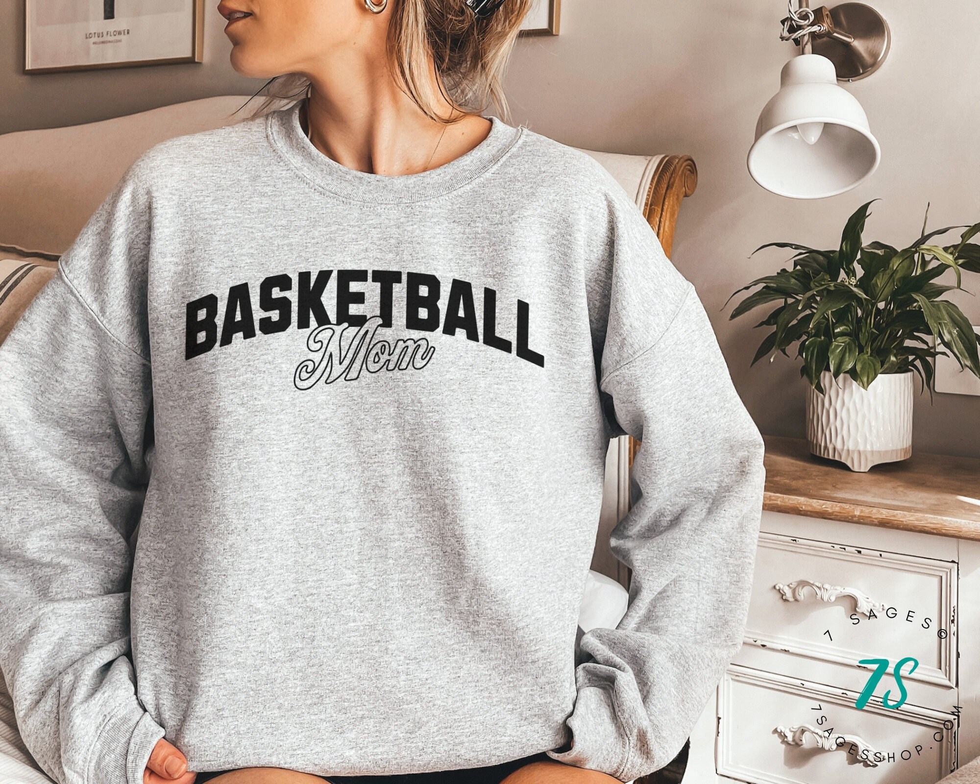 Basketball Mom Sweatshirt, Game Day Sweater, Basketball Shirt, Basketball Mom Shirt, Basketball Season Crewneck, Unisex Sizing