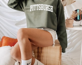 Bluza Pittsburgh, koszula Pittsburgh, bluza Pennsylvania, miękki okrągły dekolt Pittsburgh Pennsylvania