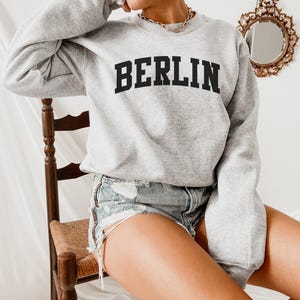 Berlin Sweatshirt, Germany Sweatshirt, Berlin Shirt Souvenir, Berlin Gift, Germany Souvenir, Berlin Crewneck Sweater image 4