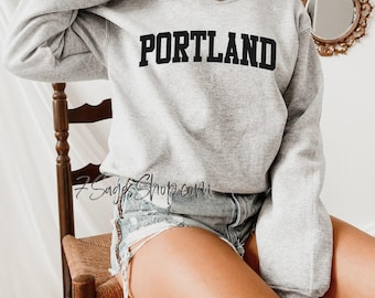 Sudadera de Portland, camisa de Portland, sudadera de Oregón, camisetas de Portland, suéter de Portland