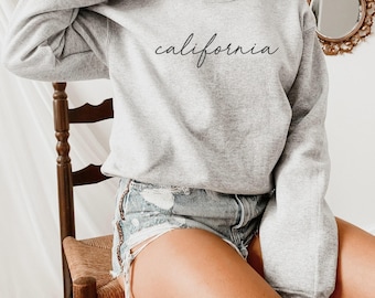 California Sweatshirt - California Shirt - West Coast Shirt - California Shirt - California Sweater - Sweatshirt - California Pullover