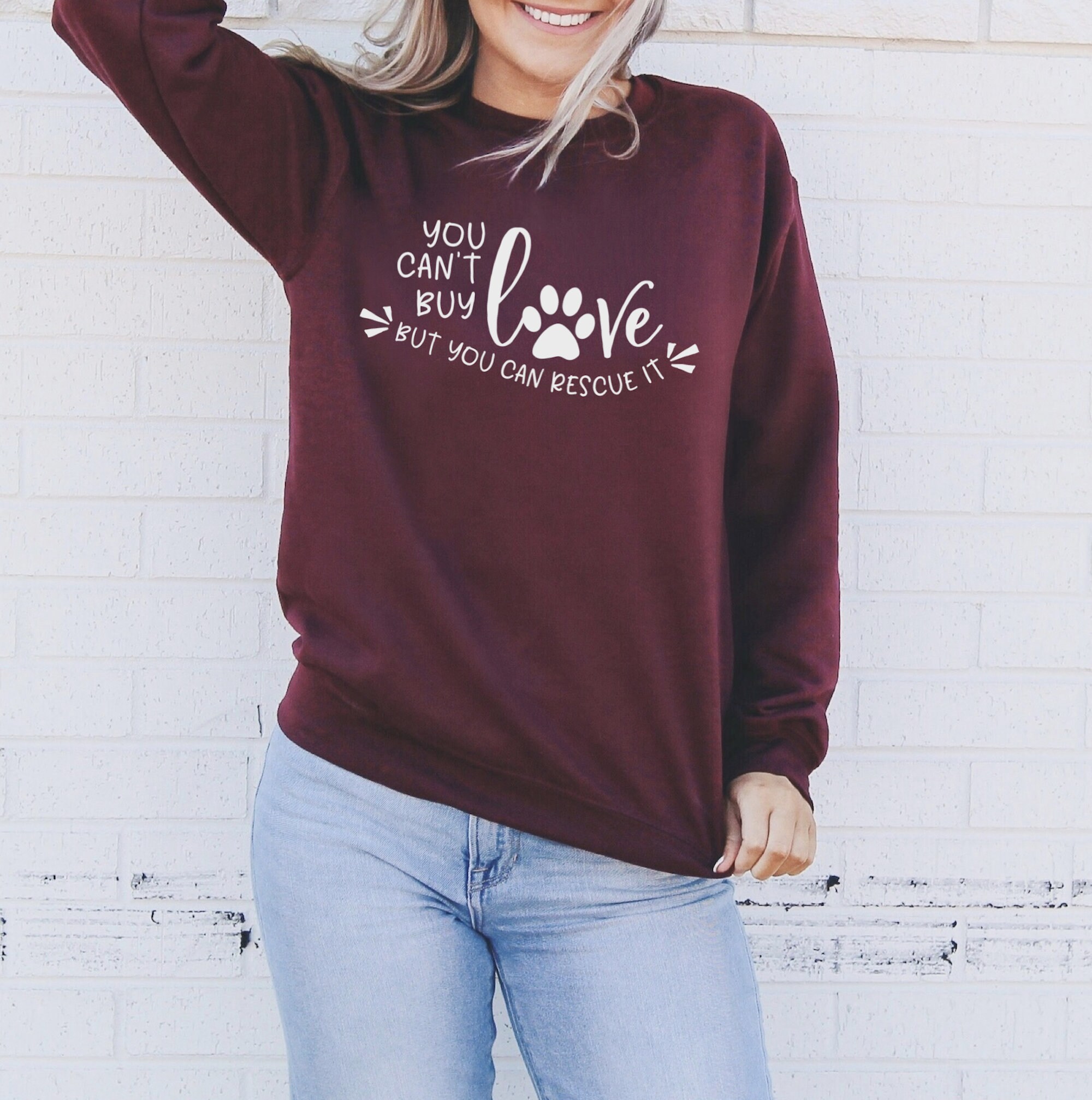 Rescue dog sweatshirt Clearance