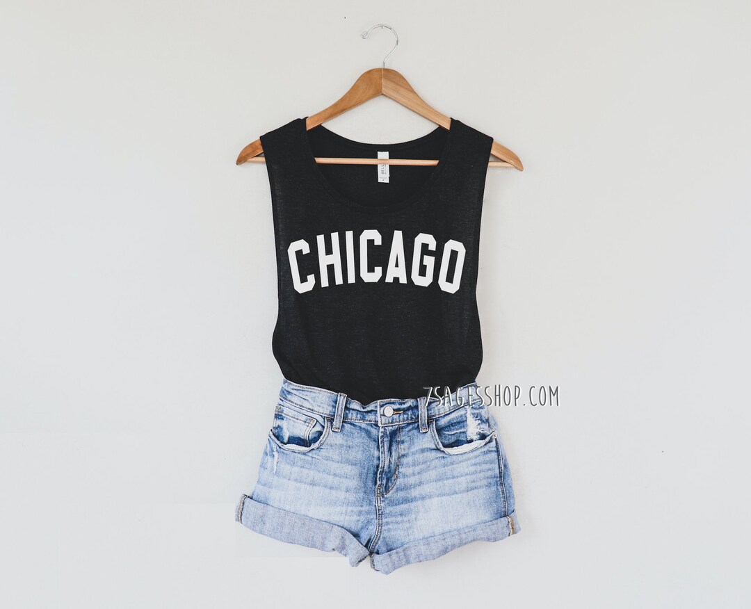 Chicago Tank Top Chicago Muscle Tank Top Chicago Illinois Shirt Chicago