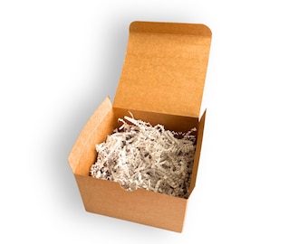 Kraft Gift Boxes 5x5x3" - Party Favor Boxes, 10 Pieces