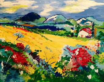 16 x 20  "Sunshine on the Uphill Battle" Giclee Print on Fine Art White Paper