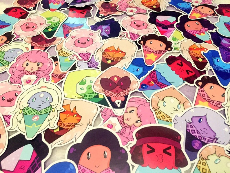 Steven Universe Ice Cream Cone Stickers Etsy