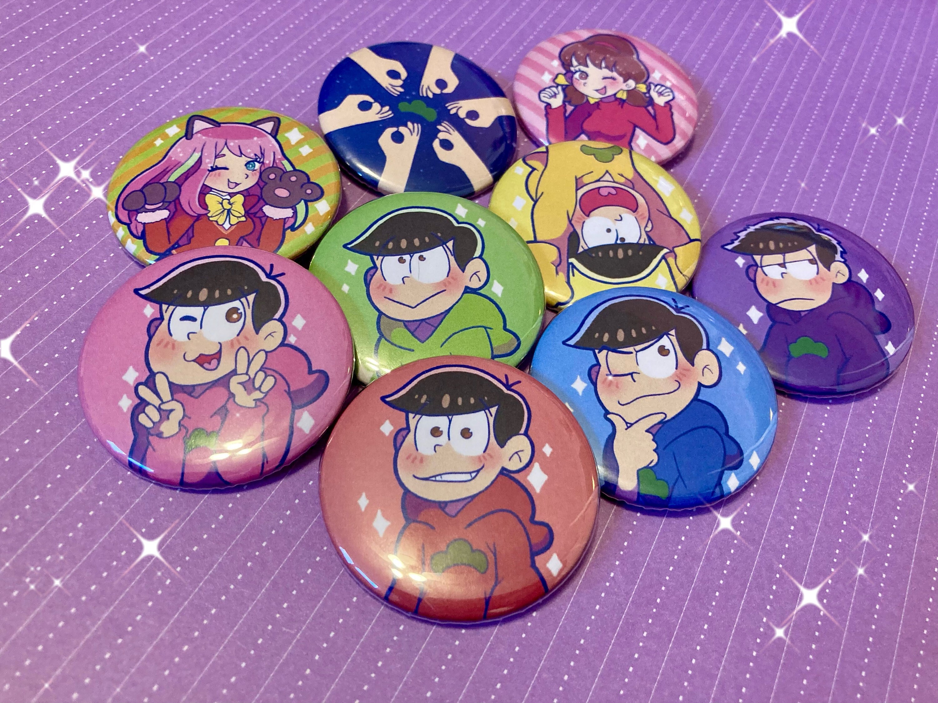 Osomatsu San おそ松さん 1 75 Buttons Osomatsu Karamatsu Etsy