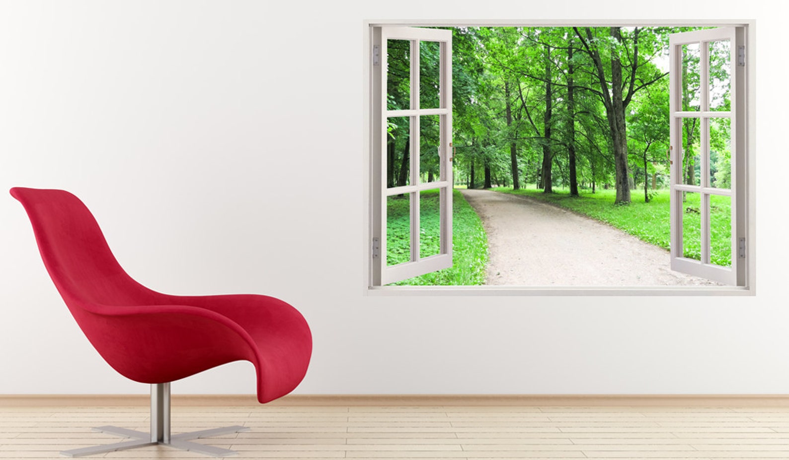 Forest wall decal trees wall sticker tree 3D window wall Etsy