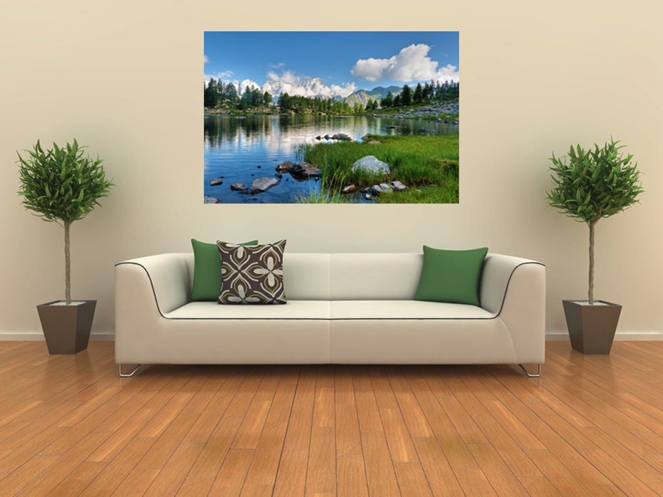 Lake Wall Decal Wall Decor Lake Photo Wall Sticker for Room Etsy