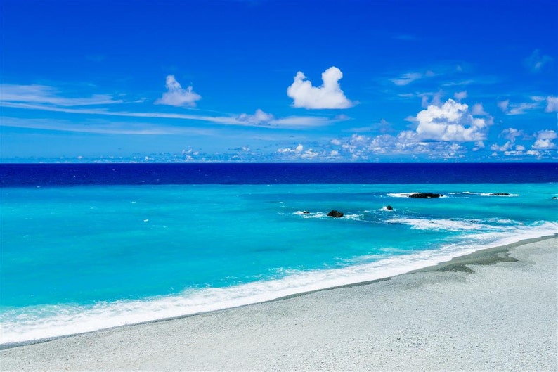 Beautiful Beach Wall Art Design 3D Window Beach Wall Decals Etsy