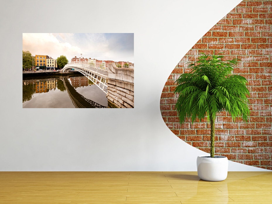 Hapenny Bridge Wall Decal Dublin Ireland Bridge Decal Vinyl Etsy