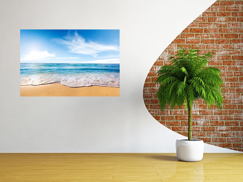 Beach Wall Decal Vinyl Coast Wall Sticker for Bedroom Decor Etsy