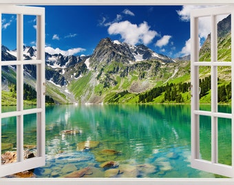 3D Beach Wall Stickers Vinyl Decal Home Decor Deco Art DIY Window View Removable 3D Beach Wall Stickers Vinyl Decal Home Decor Deco Art DIY Window View Removable
