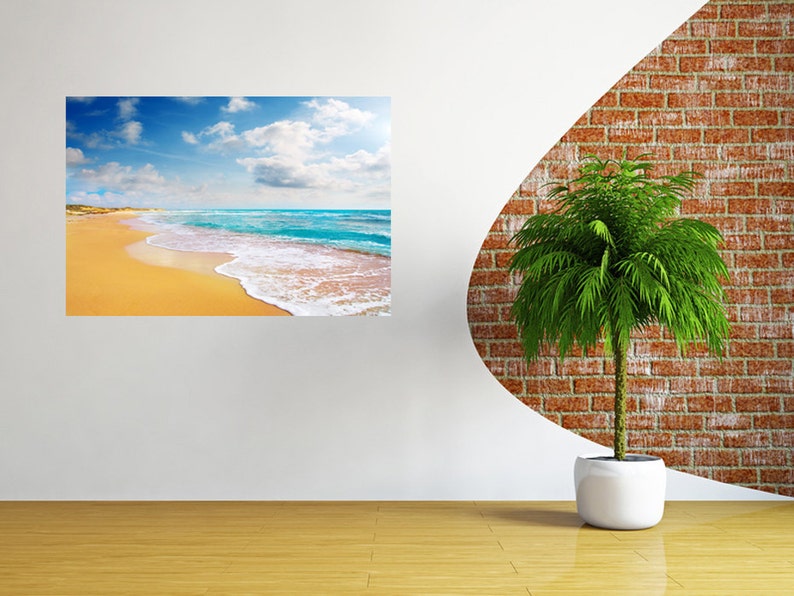 Coast Line Beach Wall Decal Beach Decal Removable Wall Decal Etsy